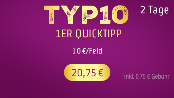 KENO-Spielpaket Typ10 1er Quicktipp