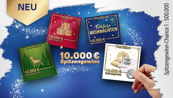 Darstellung der bunten Weihnachtsrubbellose