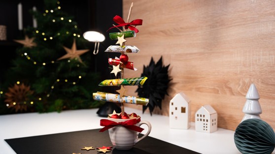 Tannenbaum aus Rubbellosen | DIY-Idee