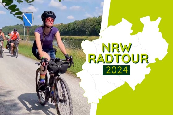 Radfahrerin bei der NRW-Radtour 2024 | WestLotto