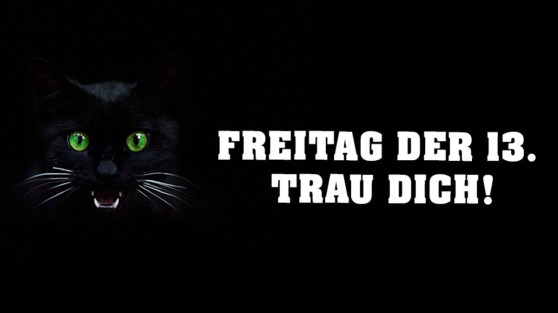Schwarze Katze über Eurojackpot-Logo, daneben Schriftzug "Freitag, der 13. Trau dich!" | WestLotto