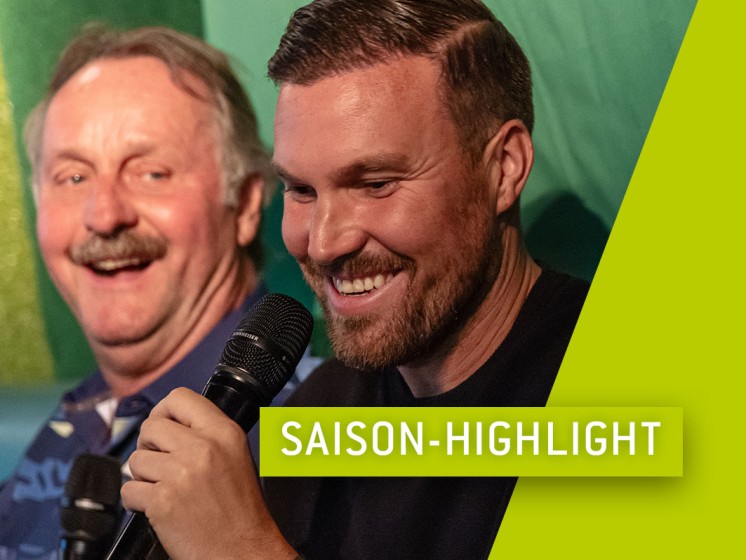 Peter Neururer und Kevin Großkreutz auf der Bühne | WestLotto Saison-Highlight