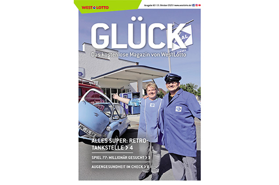 Cover der WestLotto-Kundenzeitschrift GLÜCK