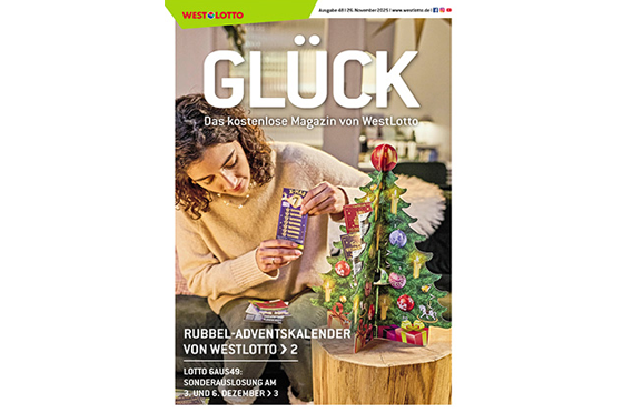 Cover der WestLotto-Kundenzeitschrift GLÜCK