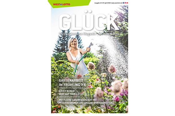 Cover der WestLotto-Kundenzeitschrift GLÜCK