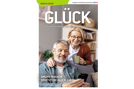 Cover der WestLotto-Kundenzeitschrift GLÜCK