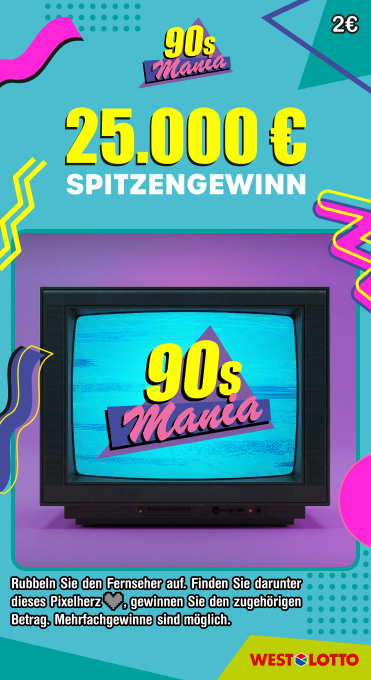 Spielschein 90s Mania