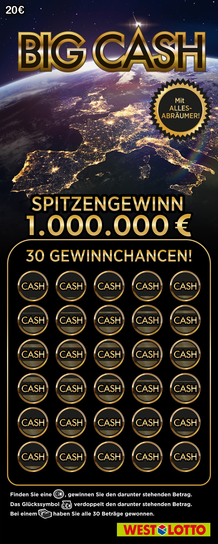Big Cash Spielschein