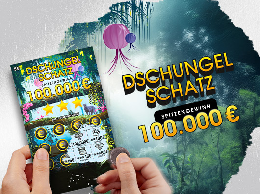 Teaser Dschungel Schatz Rubbellos 